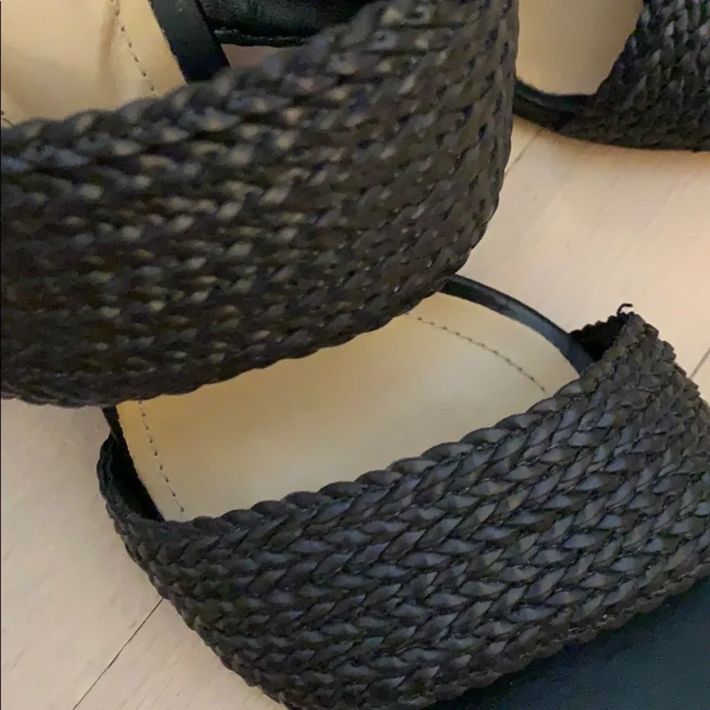 SCHUTZ Black Woven Heels - Picture 2 of 7